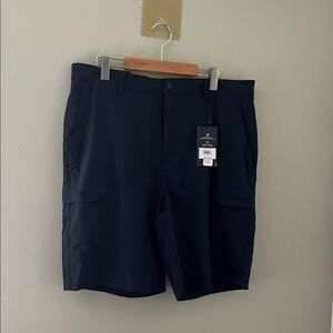 Chaps Mens Navy Cargo Golf Shorts Size 36 Comfort Stretch NWT